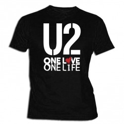 U2  - Camiseta Manga Corta...