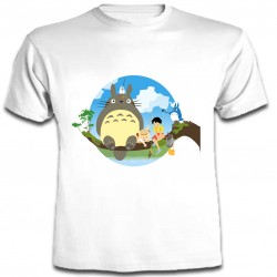Totoro - Camiseta Manga...